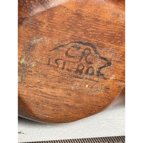 Handcrafted Wooden Shell Trinket Box - Natural Walnut Jewelry Storage Ring Case - Picture 4 of 4